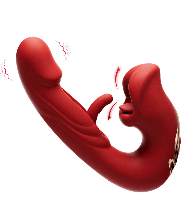 7 Vibration Biting Tapping Modes Tongue Licking Vibrator