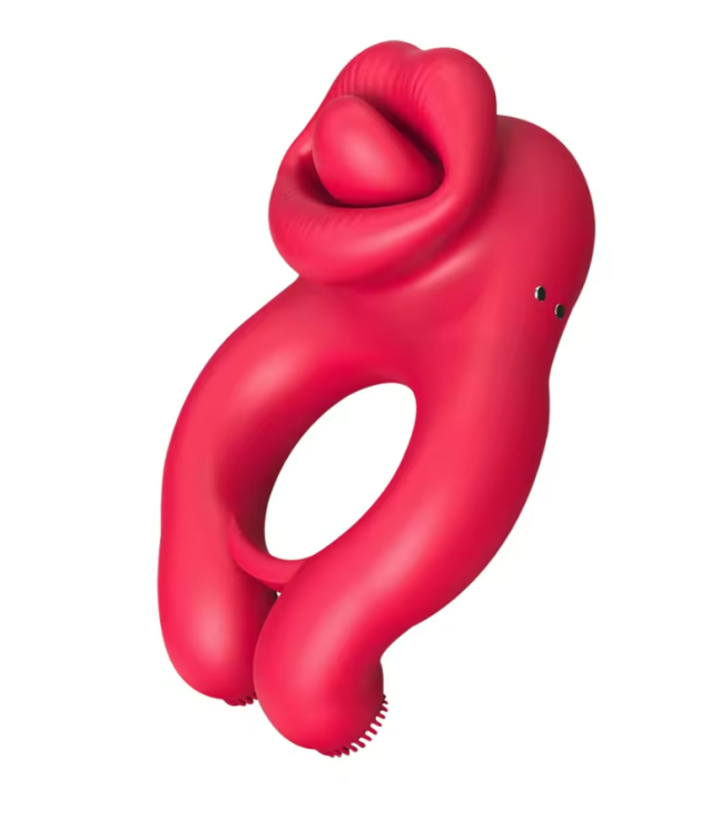 10 Mode Vibration Silicone Delay Ejaculation Cock Ring Vibratior