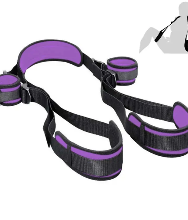 Swing Bondage Restraint Adjustable Rope With Handcuffs Neck And Legs Retraints Straps For Adult