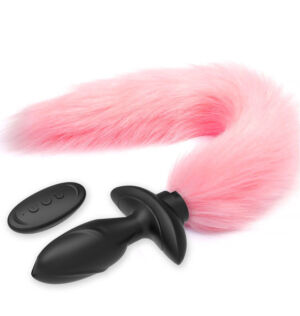 Swing Female Remote Control Fox Tail Anal Plug