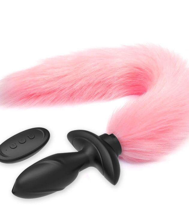 Swing Female Remote Control Fox Tail Anal Plug