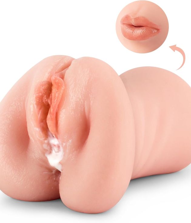 3 in 1 Pocket Pussy 3D Realistic Textured Tight Anus & Real Mouth For Adult
