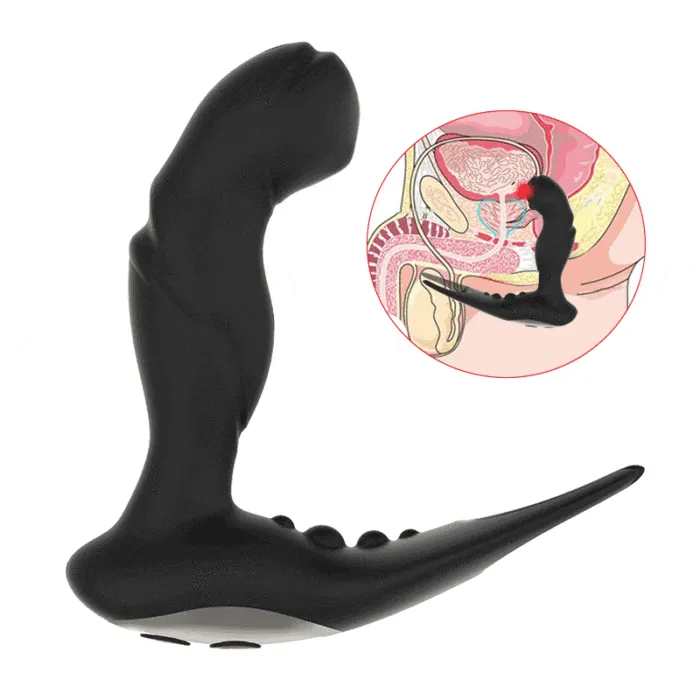 7 Vibration APP Remote Control Silicone Delay Ejaculation Male Prostate Massager