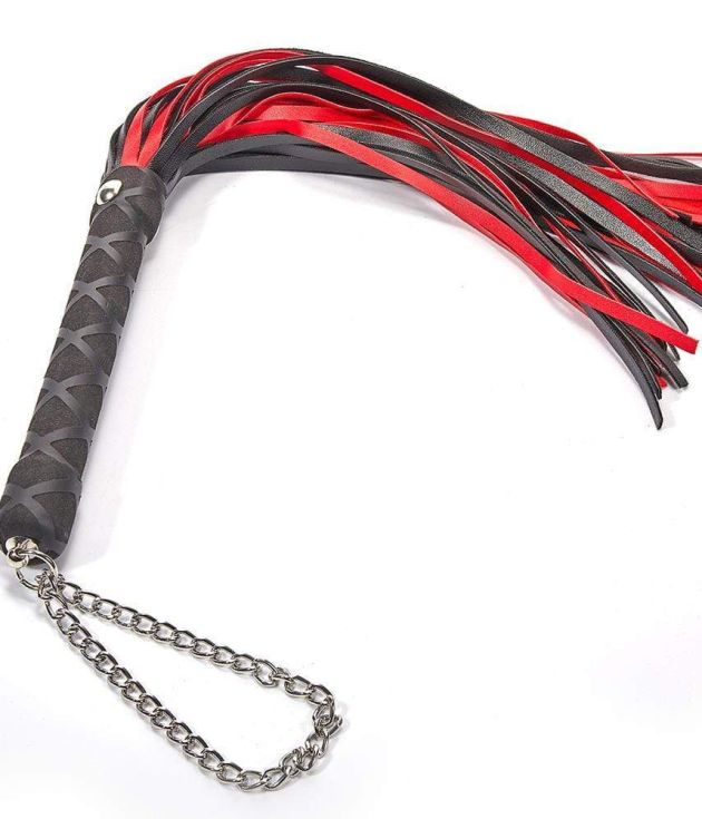 Black-Red Color Spanking Flirting Whip