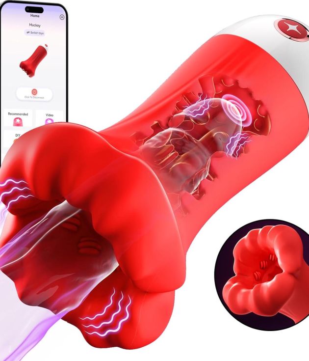 360 Deep Wrapping 9 Vibrating Big Mouth Sucking Masturbator