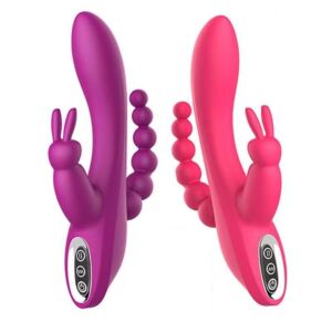 12 Vibration Modes Triple-Head 3-in-1 G-Spot Vibrator