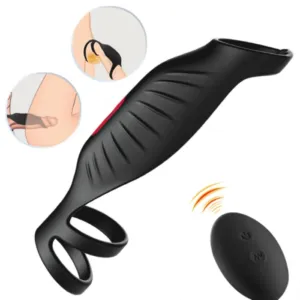 9 Vibration Modes Efficientv Flexible Delay Ejaculation Cock Ring