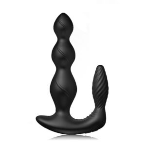 9 Vibration Silicone Three Point Pull Anal beads Plug