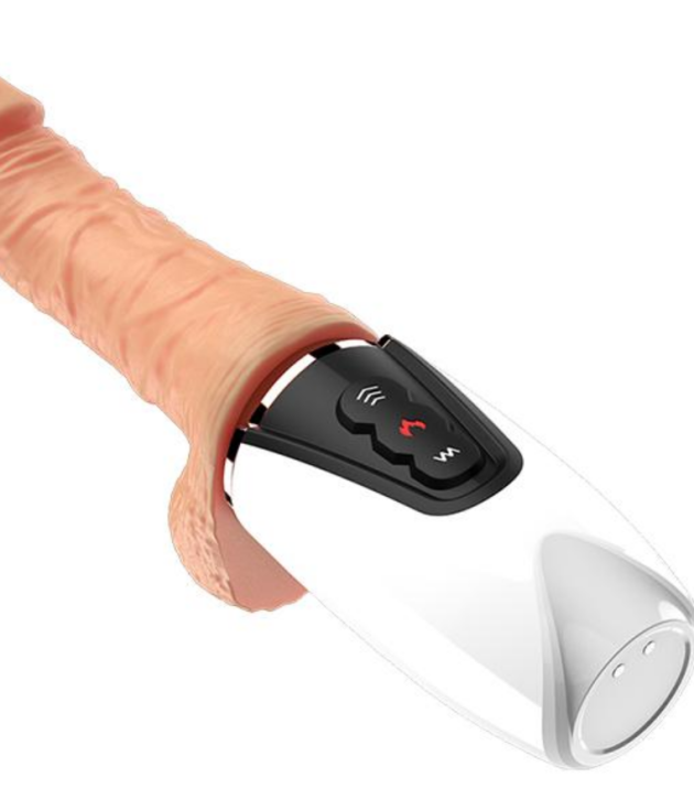 11Inch 7 Frequency Telescopic Heating Dildo Vibrator