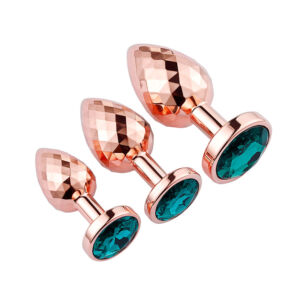 Sexy EGG-Shaped Lozenge Metal Anal Plug For Adult