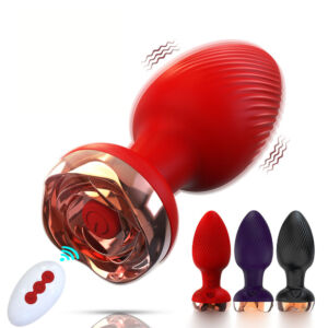 10 Vibration ROSE Wireless Control Anal plug