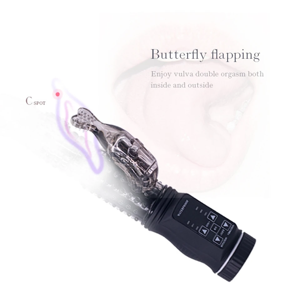 12 Frequency 6 Swing Black Mermaid Tail G-Spot Vibrator - Image 4