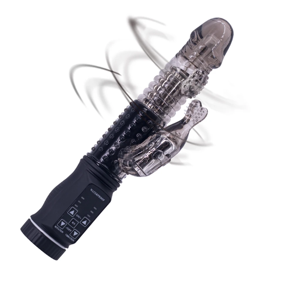 12 Frequency 6 Swing Black Mermaid Tail G-Spot Vibrator