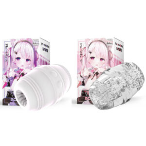Male Soft White Transparent Pocket Vaginal Sleeve Training Masturbator Cup