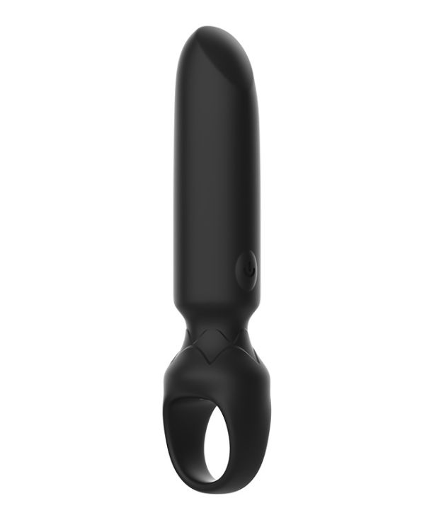 10 Frequency Lipstick with Ring Design Mini Vibrator