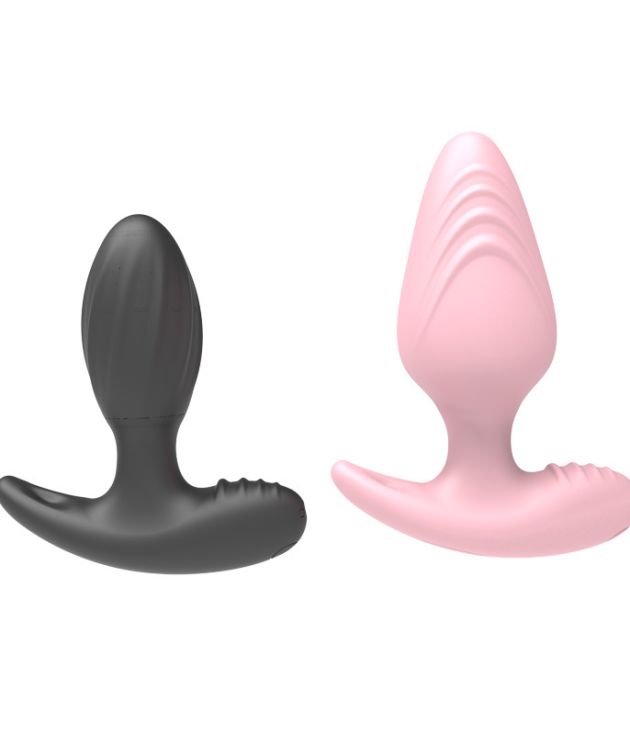 6 Vibration Remote Control Wavy & Threaded Anal Plug