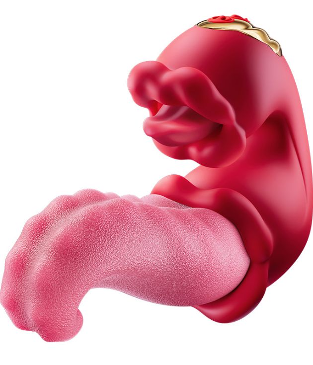 10 Modes Big Tongue Swing with Licking Clitoral Vibrator