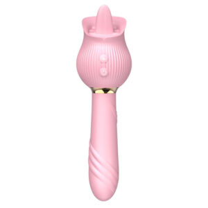 12 Frequence Tongue Licking  Telescopic Clitoral G-spot Vibrator