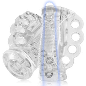 TPE Transparent Realistic Knuckle Masturbation Sleeve For Adult