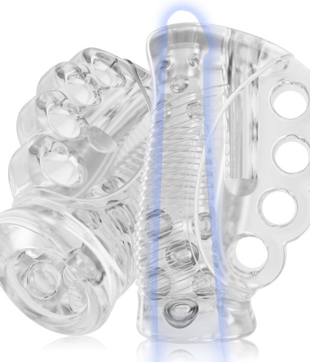 TPE Transparent Realistic Knuckle Masturbation Sleeve For Adult