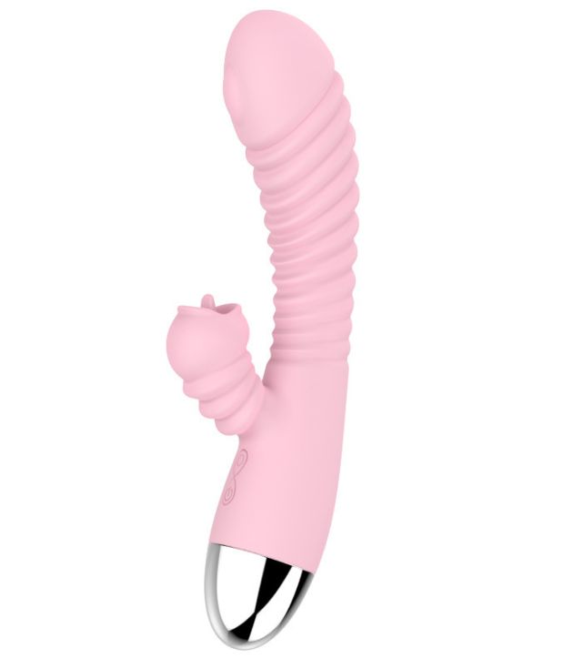 10 Frenquency  Screw Threads Tongue Licking Vibrator