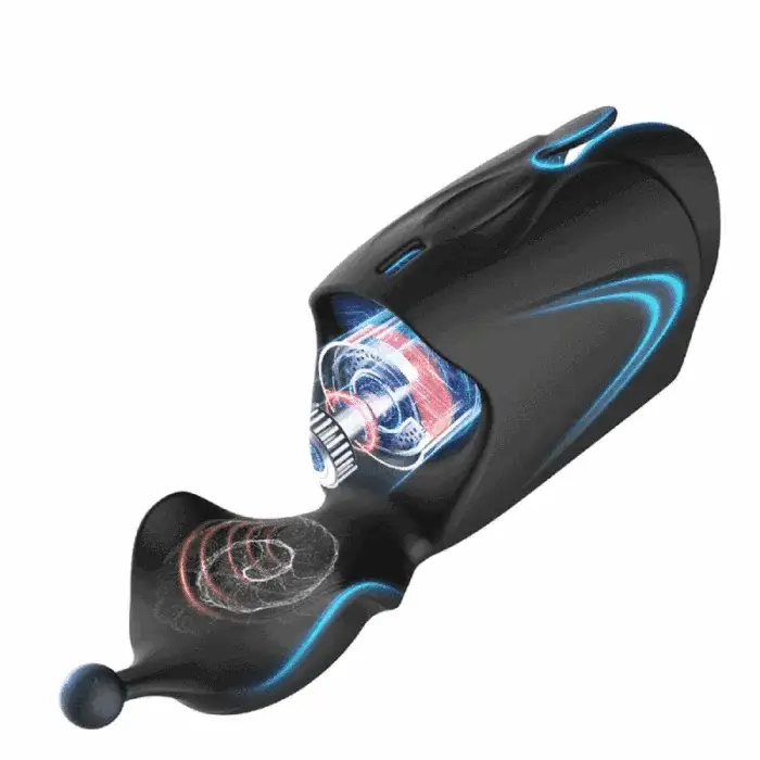 2-Motor Penis Glans Training 10-Vibration Masturbation Cup