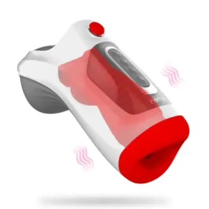 7 Vibration 3 Sucking Modes Heating Deep Throat Air Flow Oral Masturbation Cup