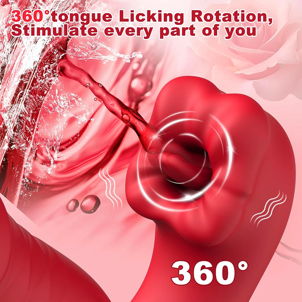 9 Thrusting App Control Tongue Clit G-Spot Vibrator - Image 4