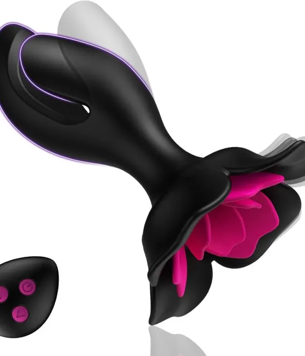 10 Vibration Rose G Spot & Anal Plug Vibrator
