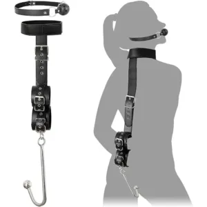 Ball Gag Backhand Binding Handcuff Apertural Plug Anal For Adult