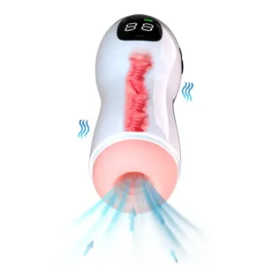 10 Frequency And Suction Modes One Button Powerful  LCD display Masturbator Cup