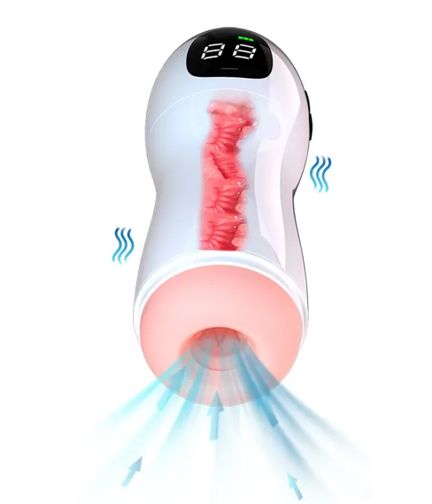 10 Frequency And Suction Modes One Button Powerful  LCD display Masturbator Cup