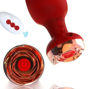 10 Vibration ROSE Wireless Control Anal plug