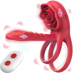 9 Frequency Dual Motor Vibration Delayed Ejaculation Enlarged Erection Penis Ring Vibrator