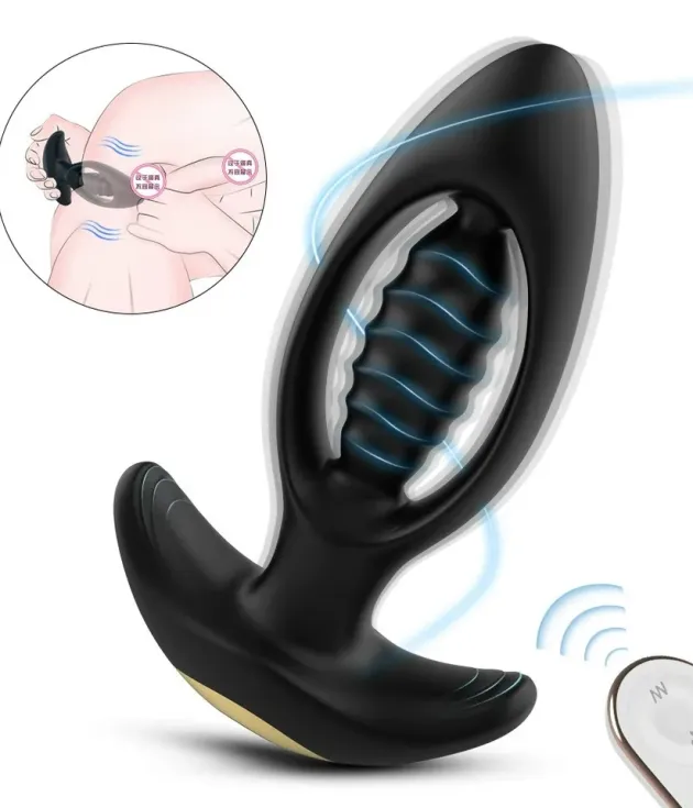 9 Vibration Hollow Thread Wireless Remote Control Anal Plug
