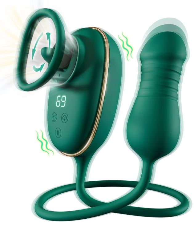 3 in 1 Vacuum Sucker Thrusting Licking G-Spot Vibrator