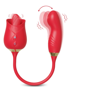 10 Thrusting Licking Rose Tongue Vibrator