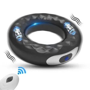 Vibrating Penis Delay Ejaculation Erection Scrotum Stimulator Cock Ring