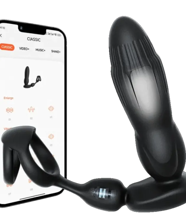 9 Vibration 3 Thrusting Expanding Modes Dual Cock RIngs Prostate Massager