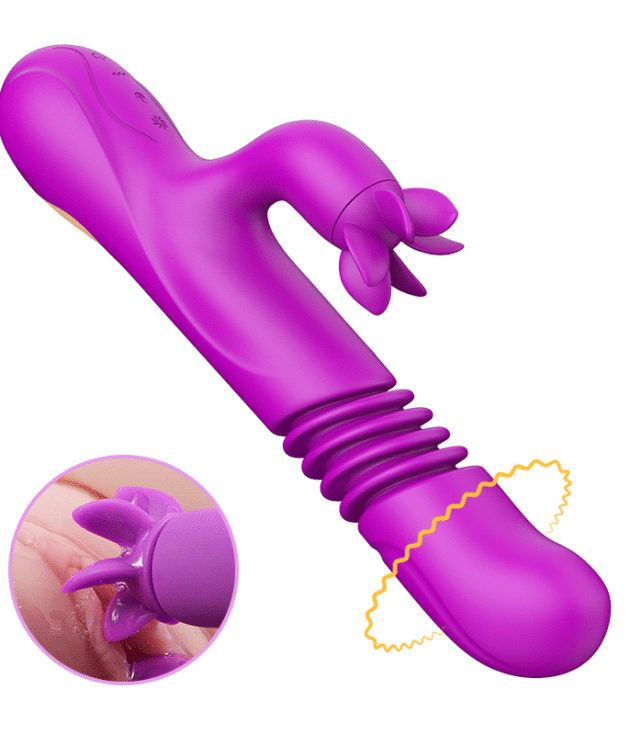 7 Rotating 3 Vibrating Heating G-spot Vibrator
