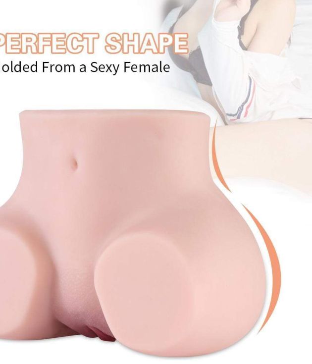7.08'' TPR Dual Holes Charming Chubby Buttock
