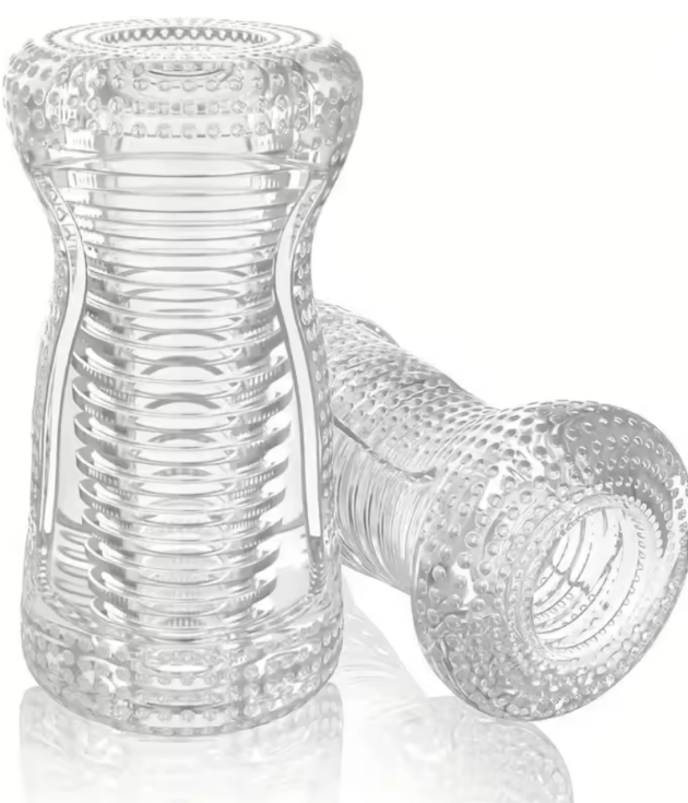 Transparent Jelly Artificial Vaginal Real Pussy Penis Exerciser Enlarger Male Masturbator Cup