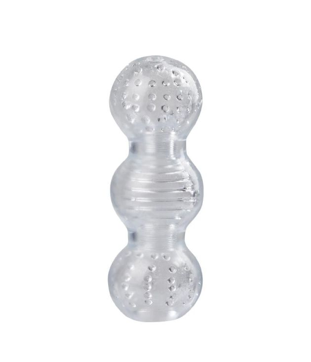 5.7 Inch Clear 3-Ball Male Masturbator