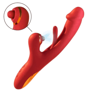 7 Vibrating & Flapping & Sucking G-spot Tapping Vibrator