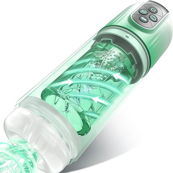 4 IN 1 Rotating Tongue Water SPA Male Masturbator