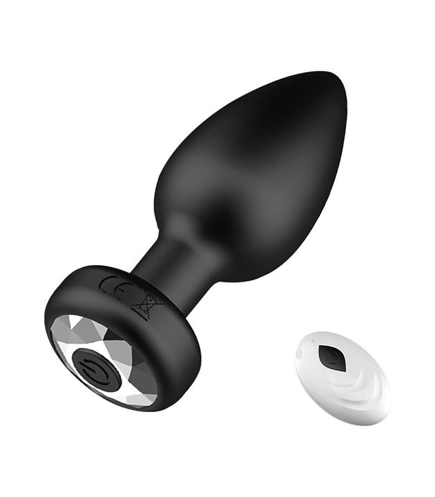 10 Vibrating Remote Control With Jewelry Base Anal Plug Vibrator