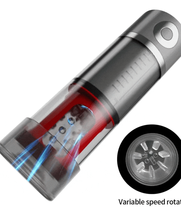 5 Sucking 5 Rotating Vibrating Penis Pump and Masturbator Cup