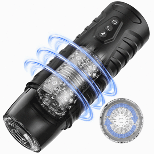 7 Thrusting 7 Rotating Male Strong Suction Masturbator Cup