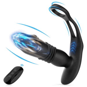 3 Thrusting 12 Glans Vibrating Cock Rings Prostate Massager