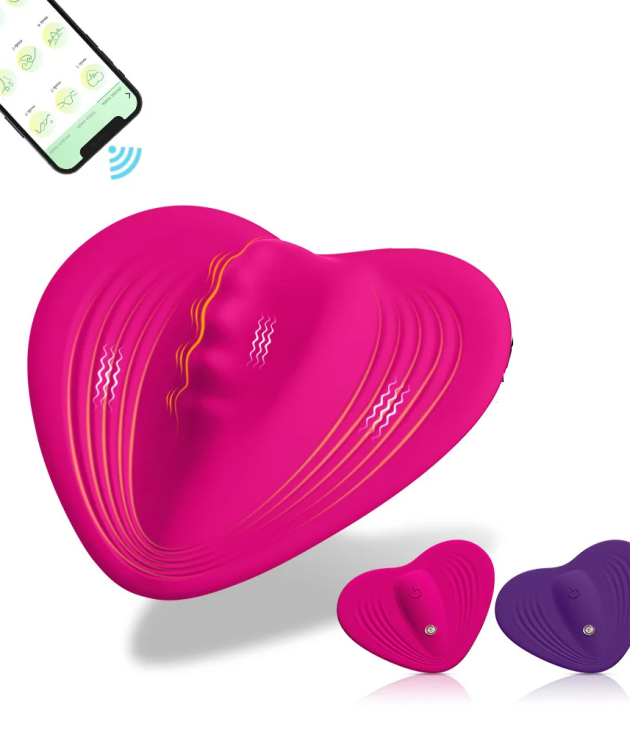 9 Vibrating  Mini Heart Pad Wireless Clitoris Vibrator